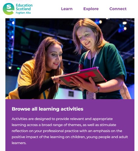 Browse our professional learning activities