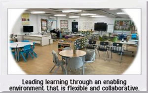 Leading learning through an enabling environment that is flexible and collaborative.