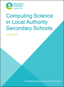 Cover of Computing Science in Local Authority Secondary Schools