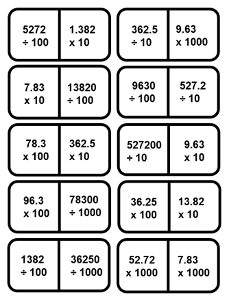 Multiplying And Dividing Decimal Fractions By 10 100 And 1000 Second Level Numeracy And Mathematics Activities Resources For Practitioners Scotland Learns National Improvement Hub