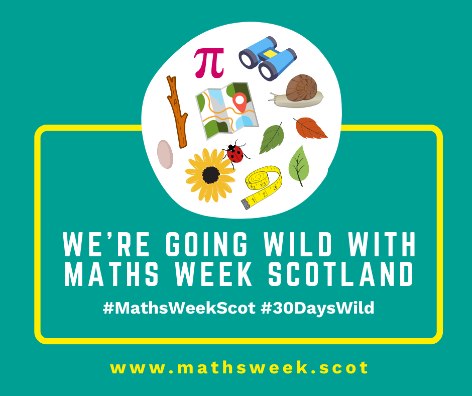 We're going wild with maths week scotland #mathsweekscot #300 days wild
