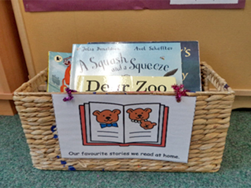 Photo of book basket