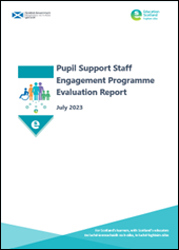 Cover of Pupil Support Staff Engagement Programme Evaluation Report - July 2023