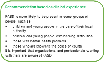 FASD recommendations