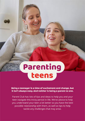 Parenting Teens leaflet cover
