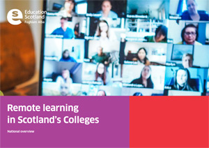 Cover of Remote Learning in Scotland's Colleges