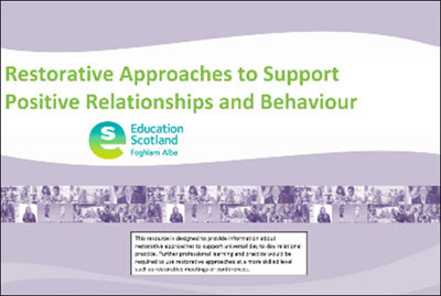 Cover for Restorative approaches to support positive relationships and behaviour